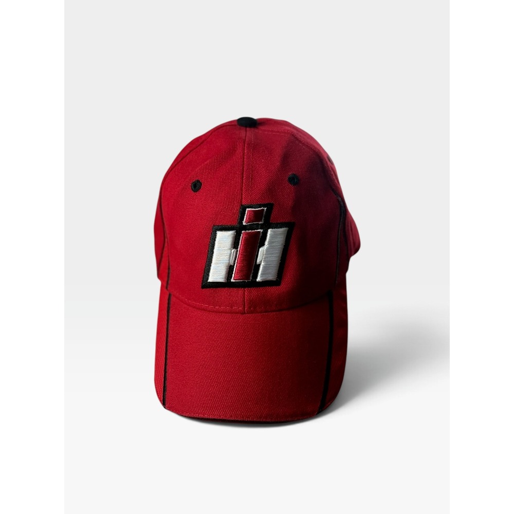 Case IH Agriculture Baseball Cap IH Logo Mens OSFM Red Performance Hat Excellent